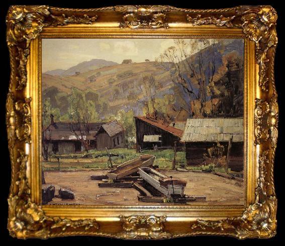 framed  William Wendt Untitle Landscape, ta009-2